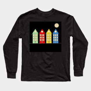 4 Houses... Colors. Long Sleeve T-Shirt